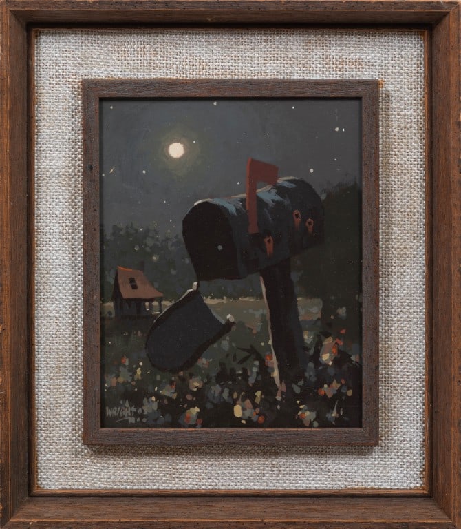 Don Wright, American/Louisiana 1938-2007, "Silent Night", oil on panel (1 of 3)