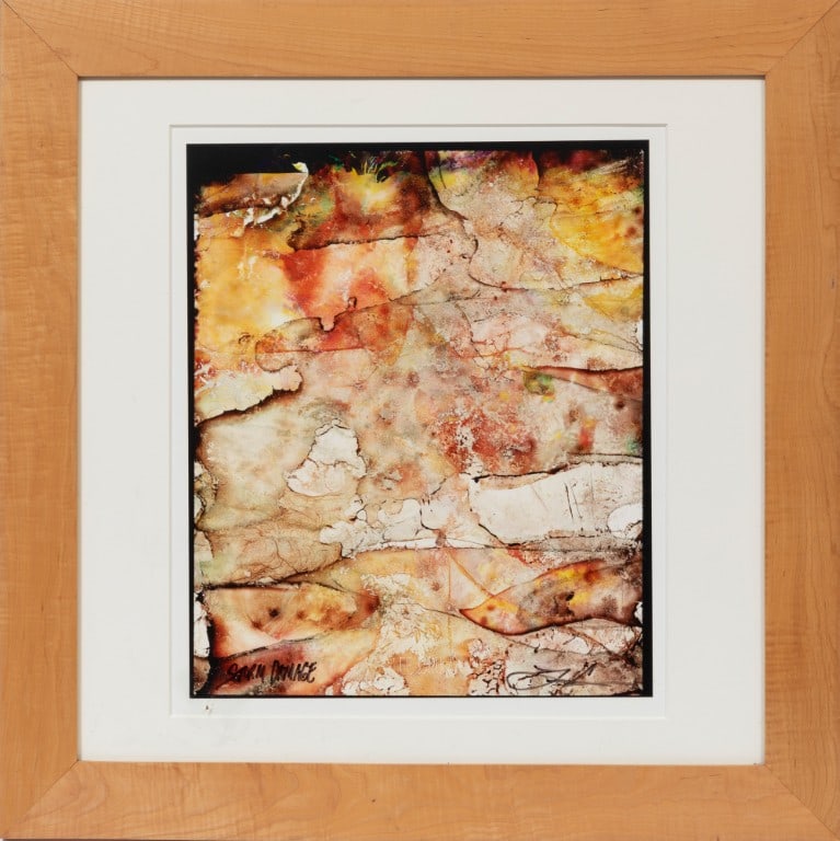 Lee Crum, American/Louisiana 20th c., "Storm Damage", archival pigment print on paper: Lee Crum American/Louisiana, 20th c. "Storm Damage" archival pigment print on paper signed lower right, titled lower left, artist blind stamp lower center, framed. 22 3/8 x 19 7/8 in. (56.8 x 50.5 cm.