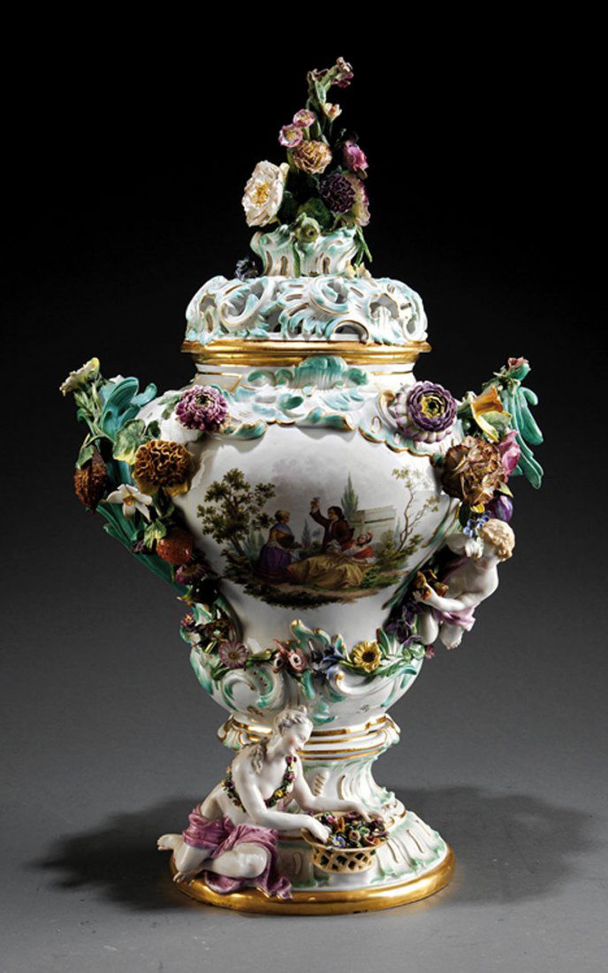 Meissen Figural Porcelain Potpourri Urn Jul 13, 2013 Neal Auction