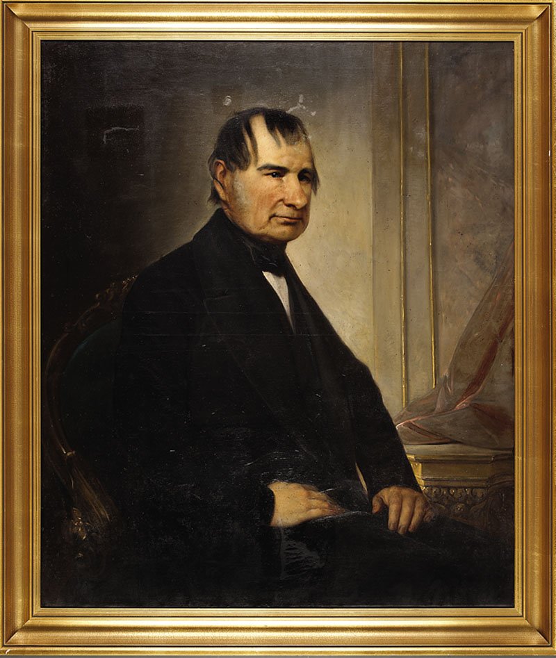 Austrian School, c. 1835: Austrian School, c. 1835, "Portrait of Archduke Maximilian Joseph von Österreich-Este (1782-1863)", oil on canvas, unsigned, with Austrian or German stencil en verso of canvas, titled on contemporane