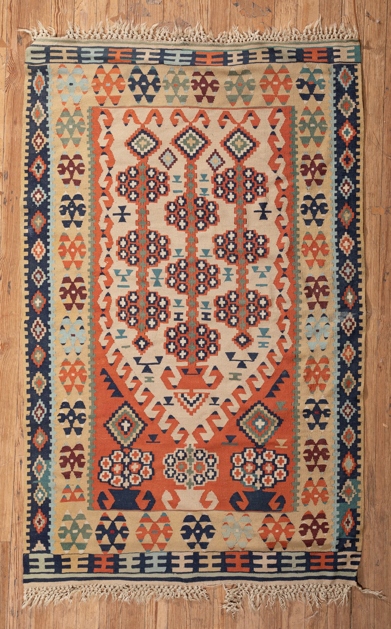 Kilim Prayer Rug: Kilim Prayer Rug 4 ft. 3 in. x 8 ft. 9 in.