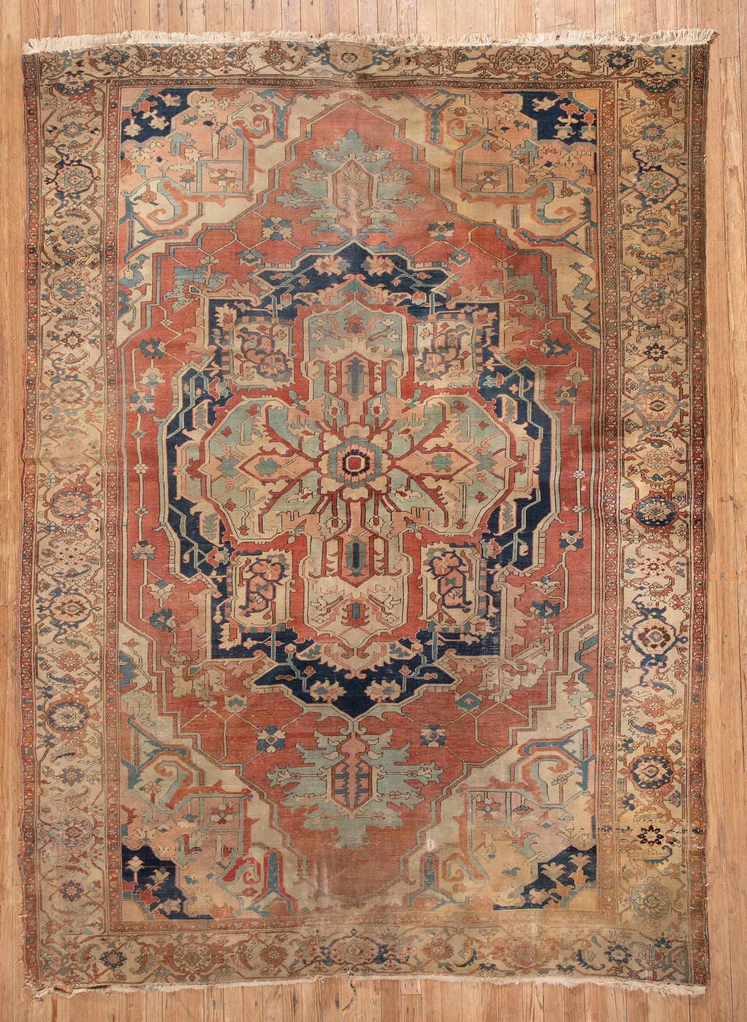 Antique Heriz Carpet: Antique Heriz Carpet 9 ft. 8 in. x 12 ft. 9 in.