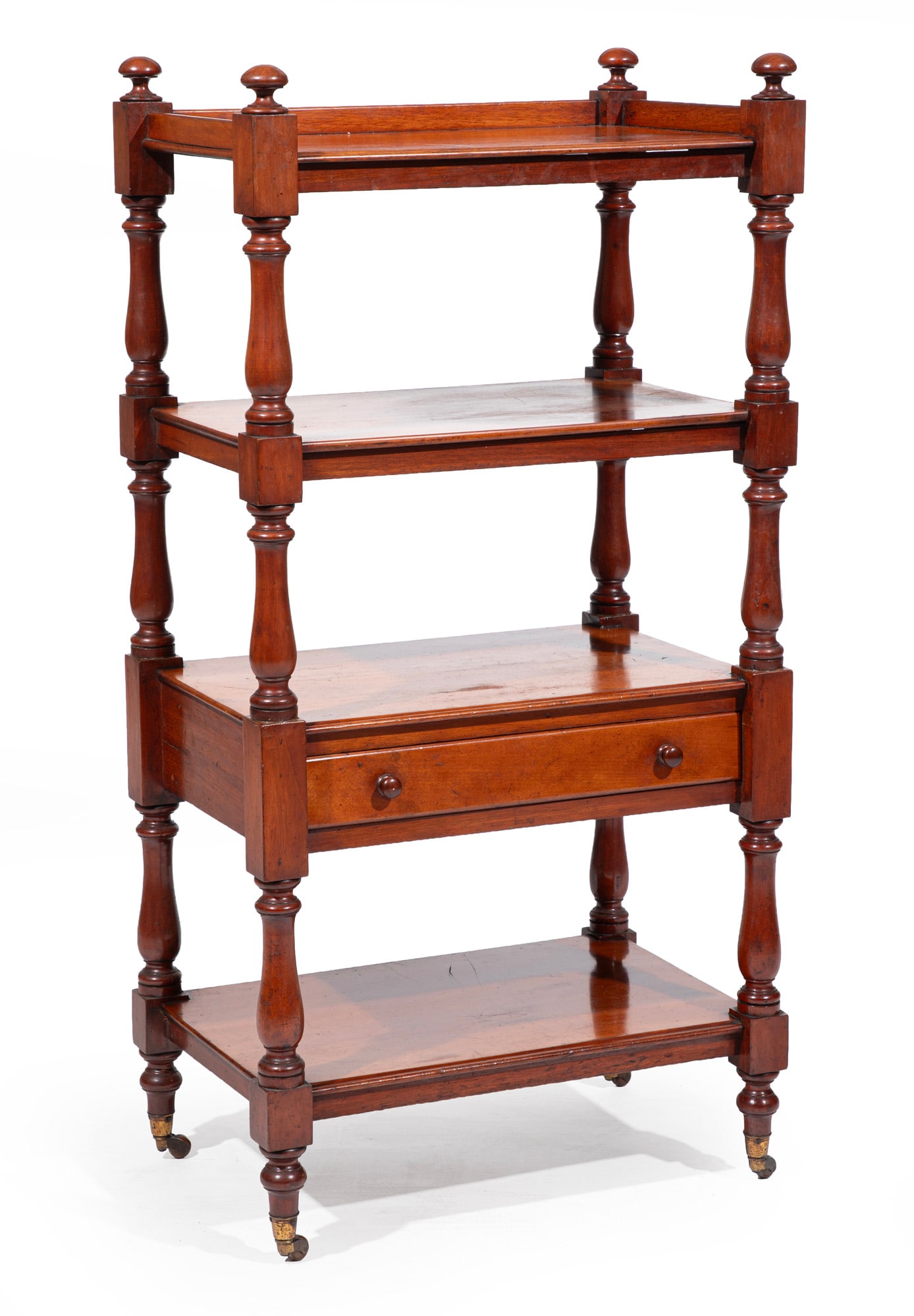 William IV Carved Mahogany Etagere/What Not Shelf (1 of 3)