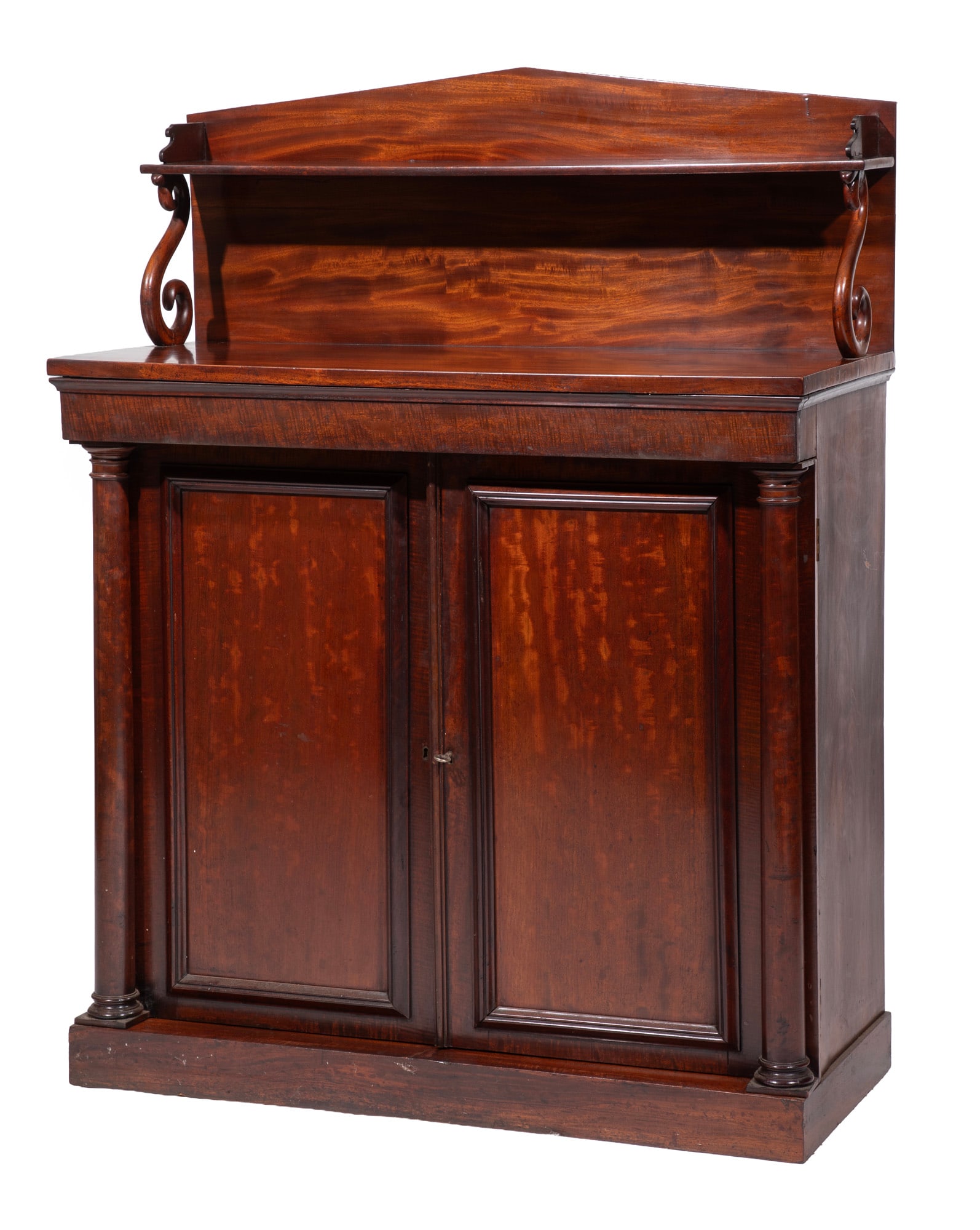 William IV Carved Figured Mahogany Chiffonier (1 of 4)