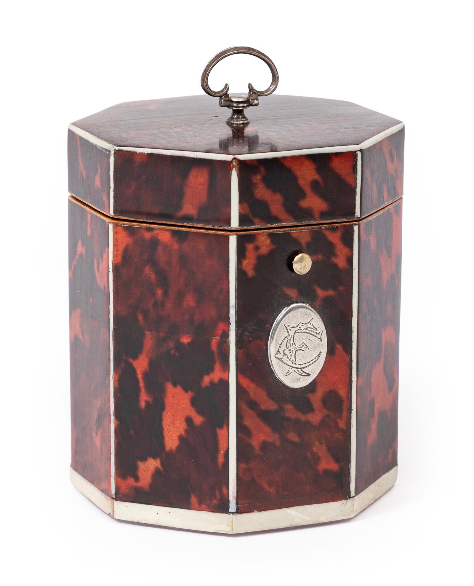 Antique Georgian Red Tea Caddy (1 of 4)