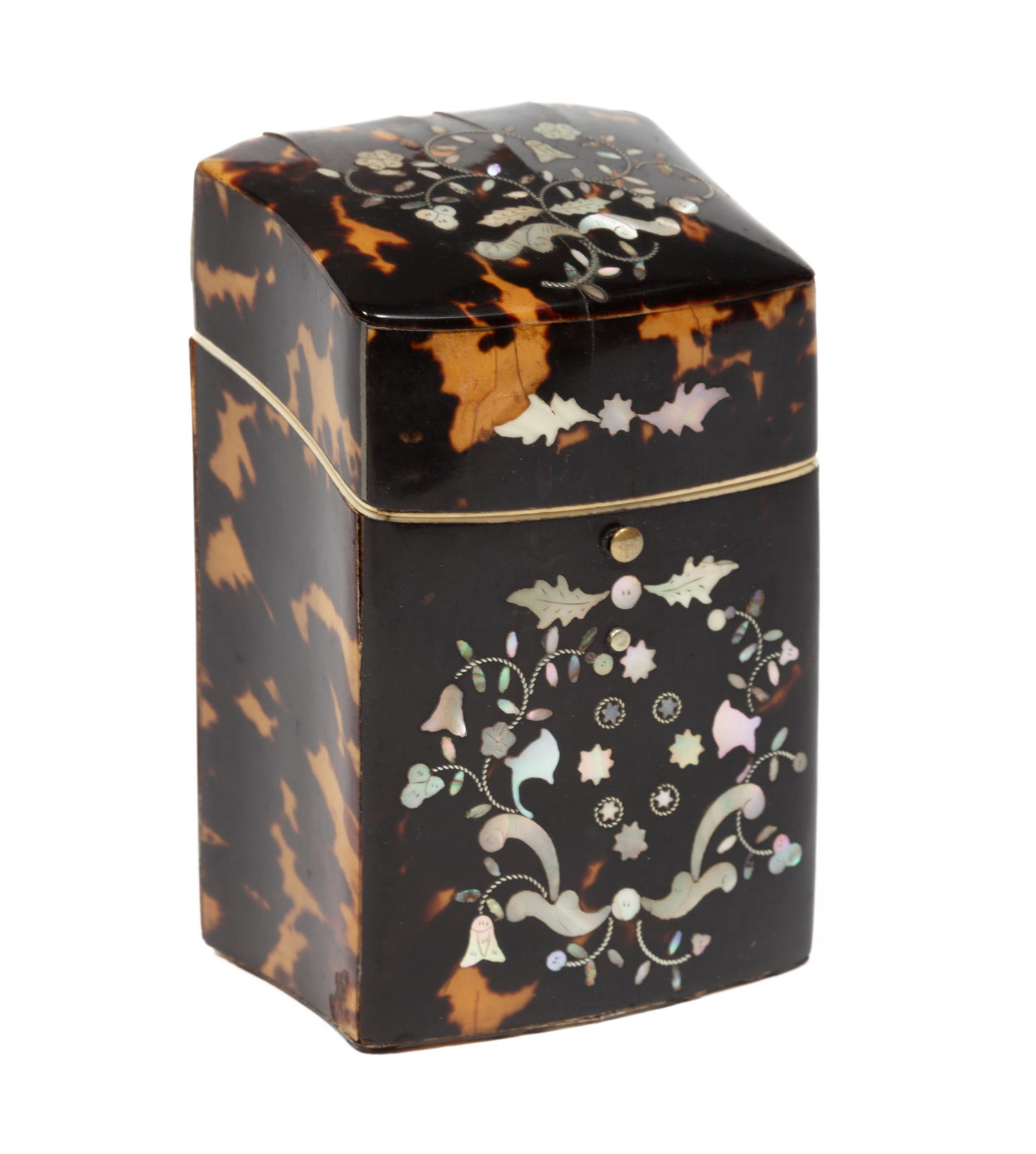 Antique English Mother-of-Pearl Inlaid Etui (1 of 9)