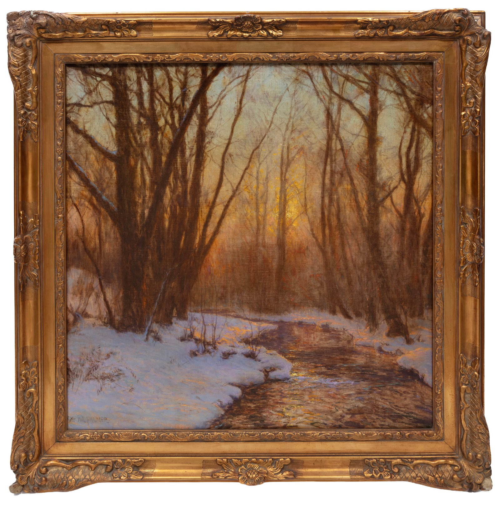Walter Launt Palmer, Snow Scene, oil on canvas (1 of 5)