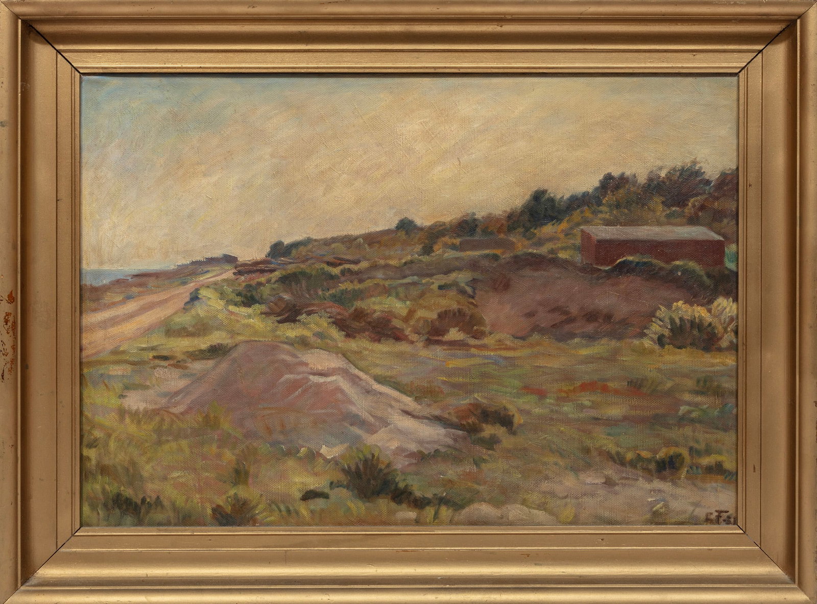 Carl Frydensberg, Vej Ven Linebjerg [sic], 1931, oil on canvas (1 of 3)