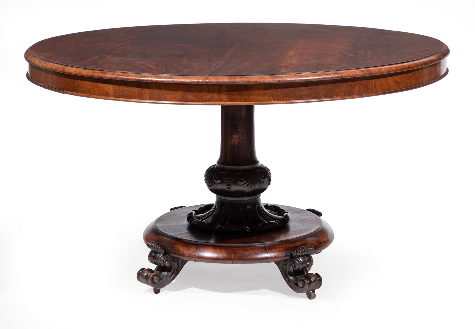 William IV Carved Mahogany Tilt-top Center Table (1 of 3)