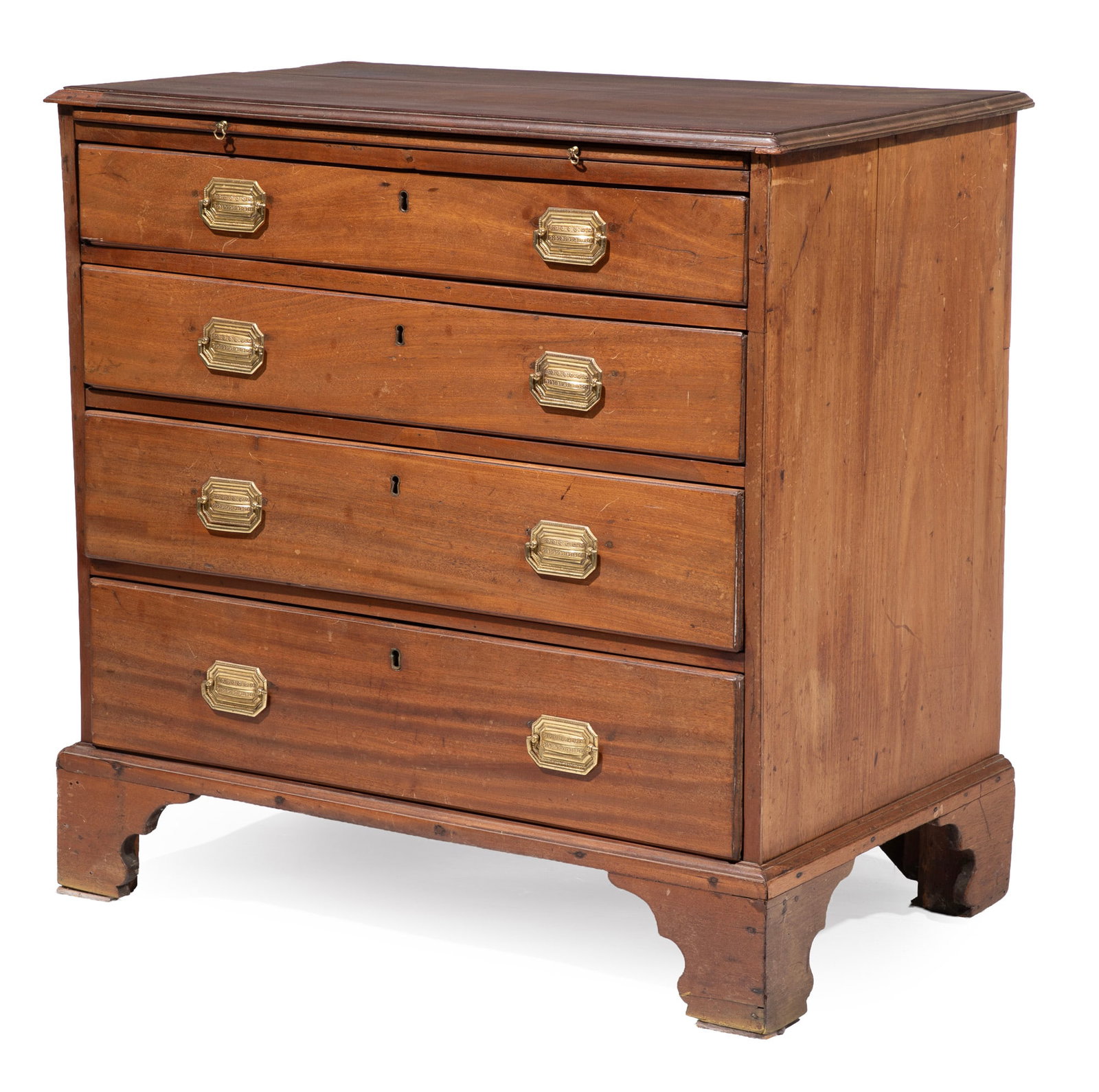 Georgian Carved Mahogany Bachelor's Chest (1 of 4)
