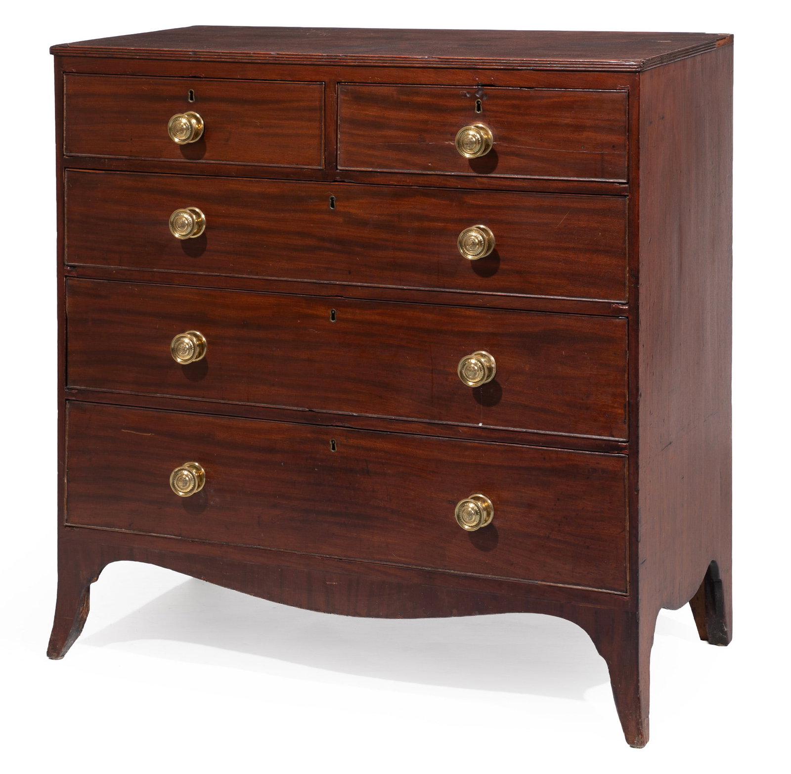 Georgian Mahogany Chest of Drawers (1 of 3)