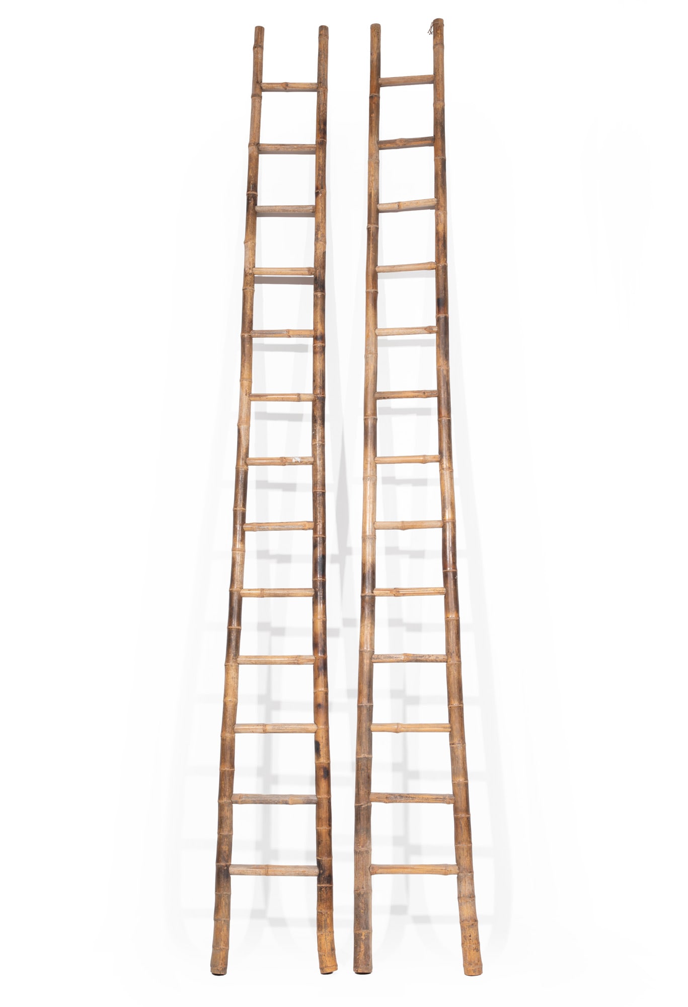 Pair of Decorative Bamboo Ladders (1 of 2)