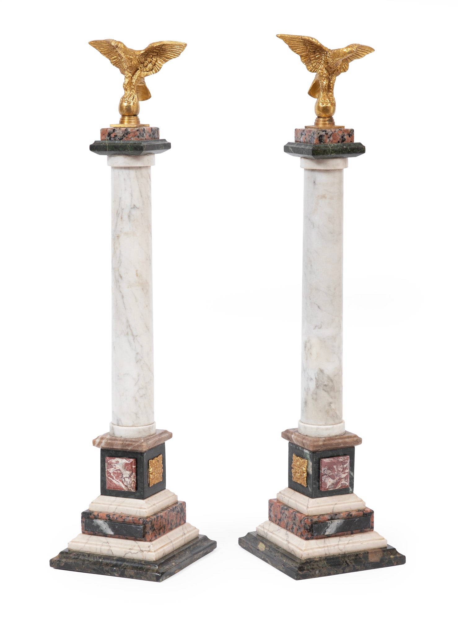 Pair of Grand Tour-Style Specimen Marble Columns (1 of 6)