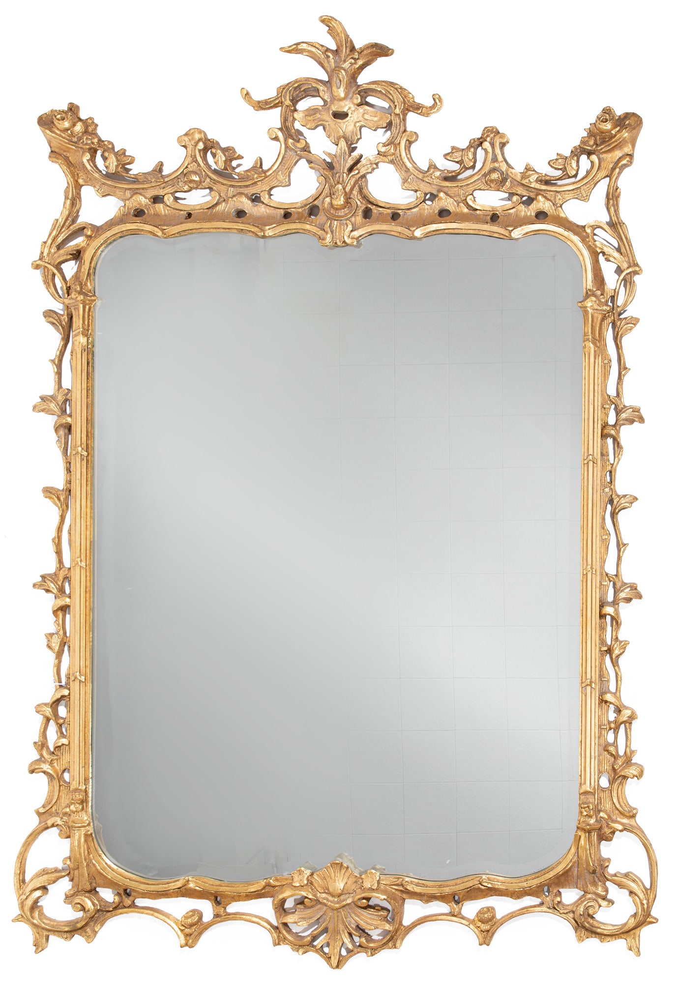 Rococo-Style Giltwood Mirror (1 of 1)