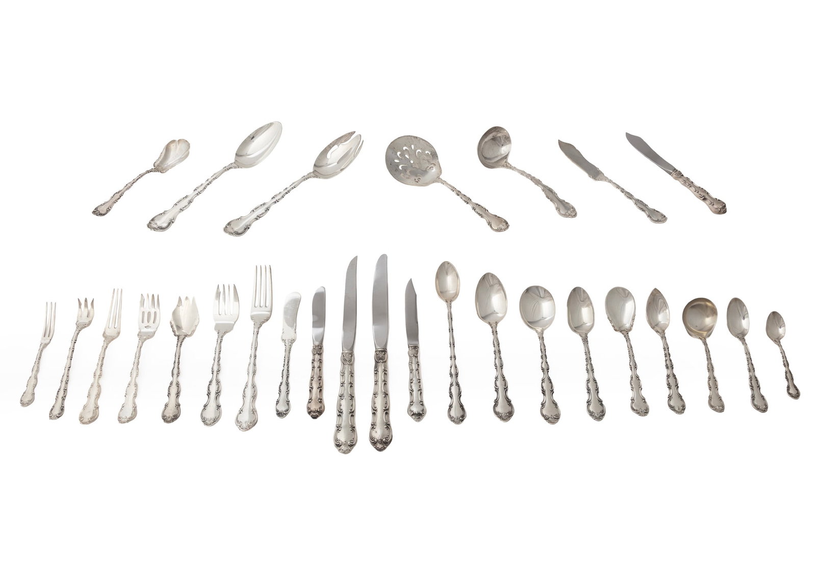 Gorham Strasbourg Pattern Sterling Silver Flatware Service (1 of 10)