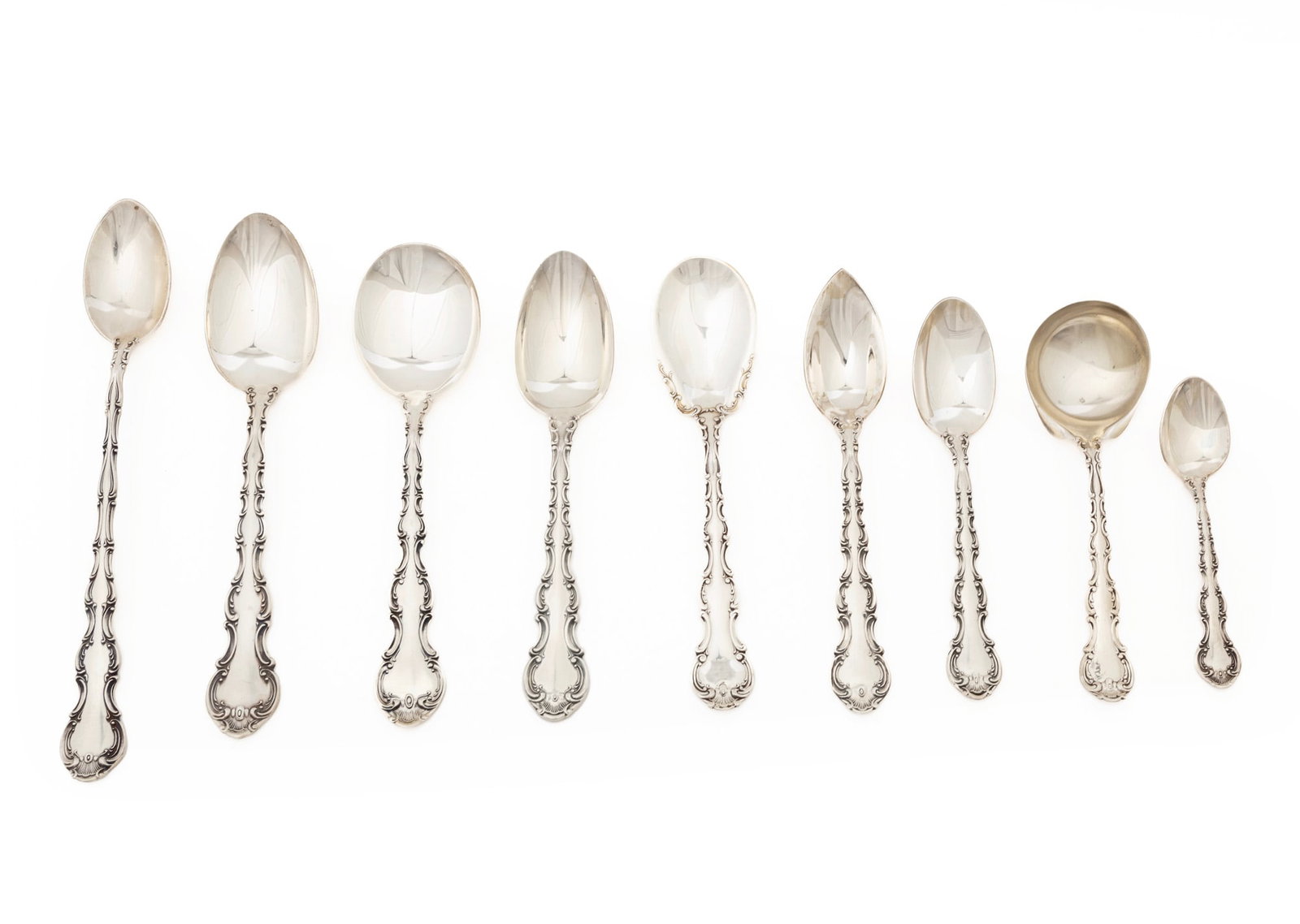 Gorham Strasbourg Pattern Sterling Silver Flatware Service - 3