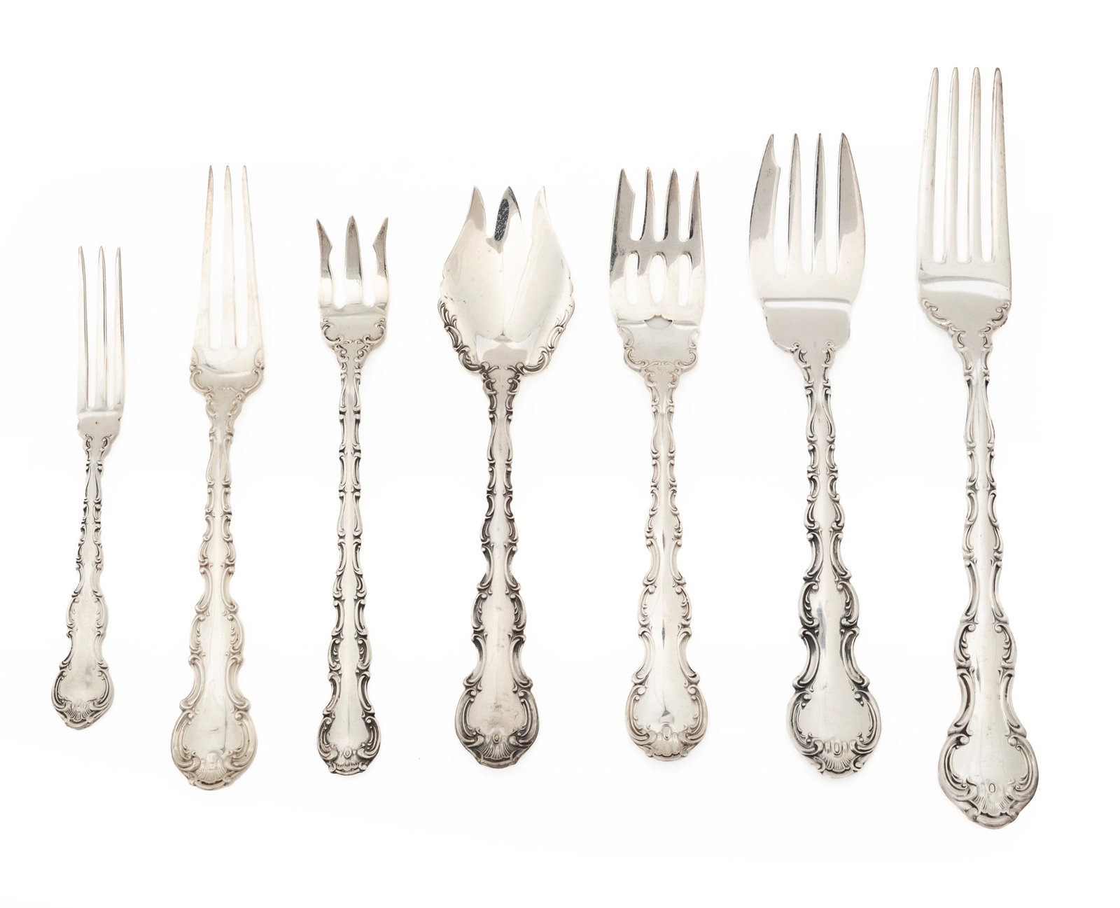 Gorham Strasbourg Pattern Sterling Silver Flatware Service - 4