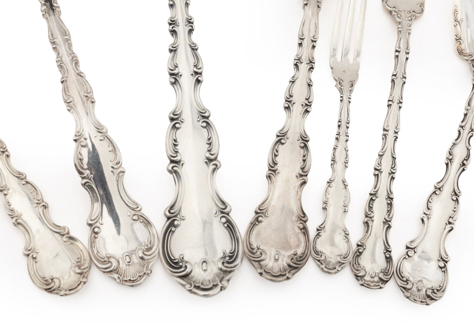 Gorham Strasbourg Pattern Sterling Silver Flatware Service - 6
