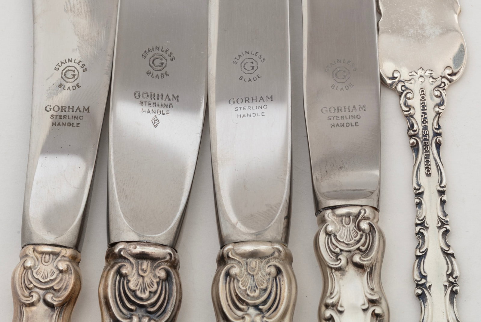 Gorham Strasbourg Pattern Sterling Silver Flatware Service - 9