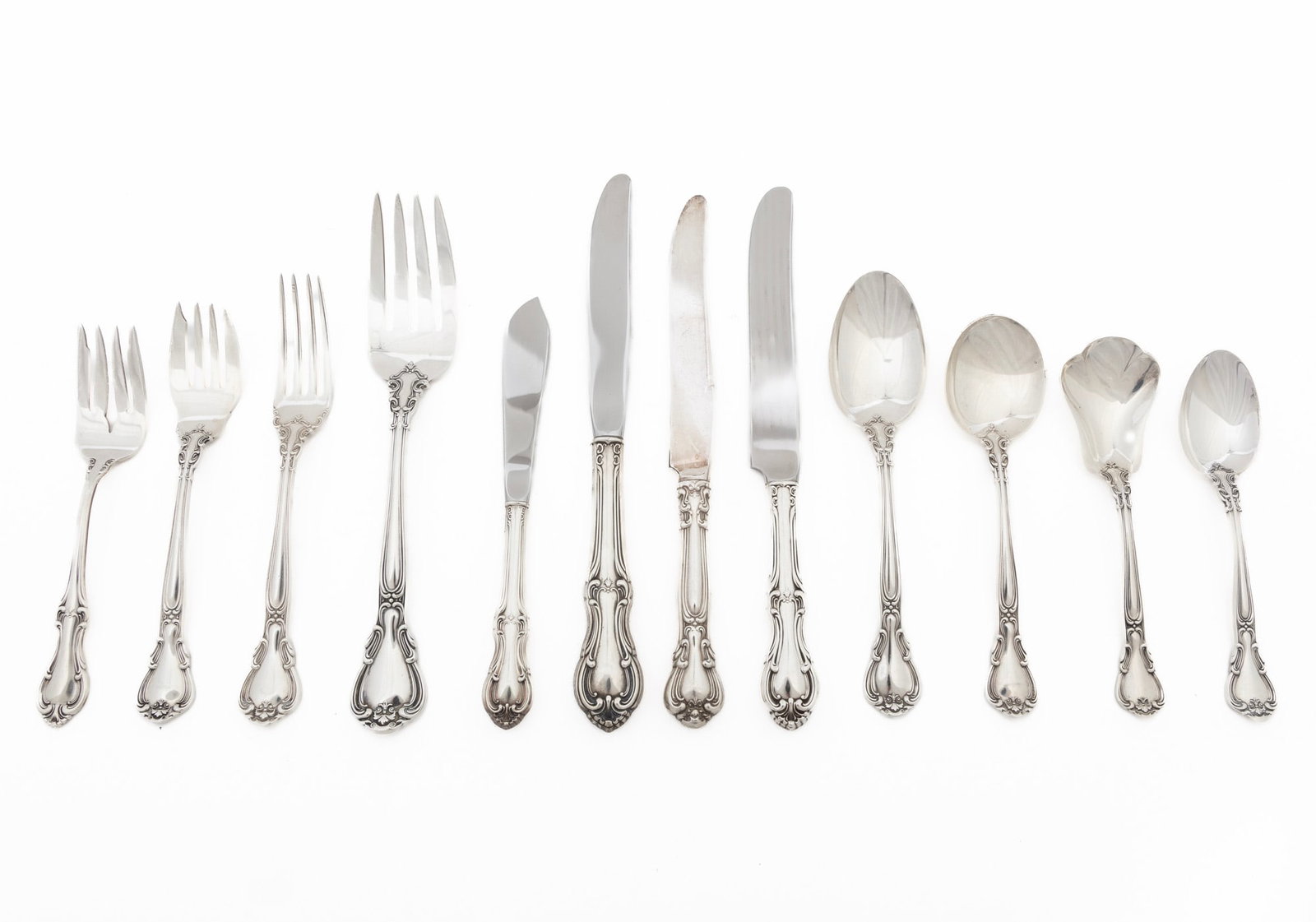 Gorham Chantilly Pattern Sterling Silver Associated Flatware Service (1 of 6)