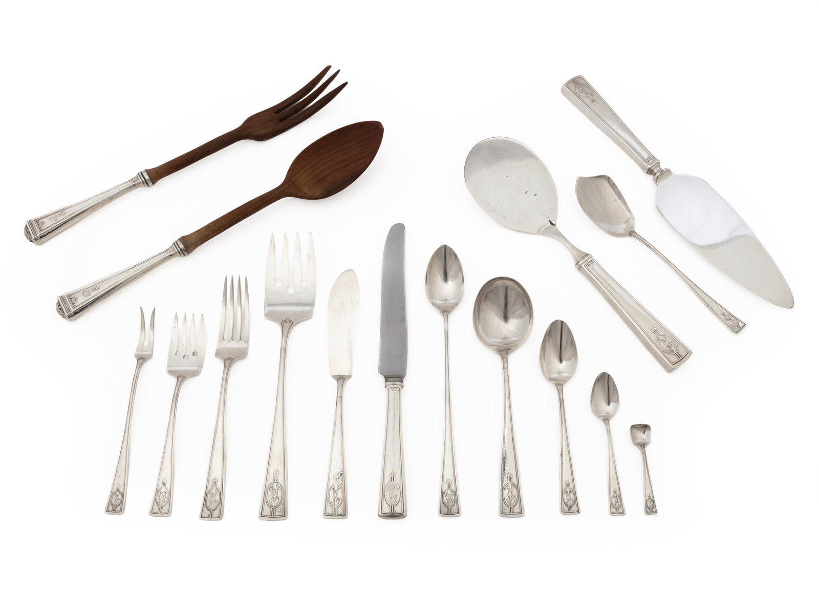 Wallace Carthage Pattern Sterling Silver Partial Flatware Service (1 of 12)