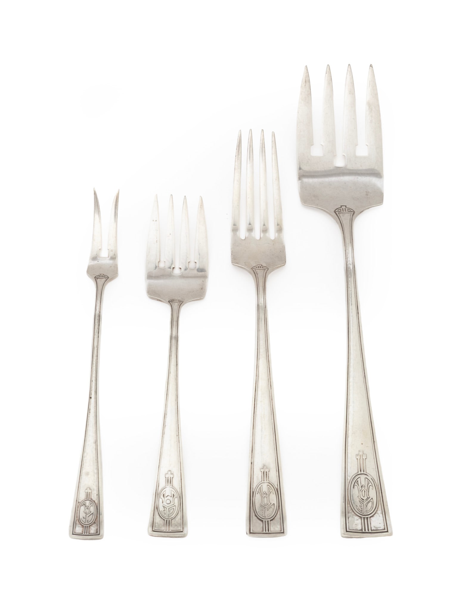 Wallace Carthage Pattern Sterling Silver Partial Flatware Service - 2