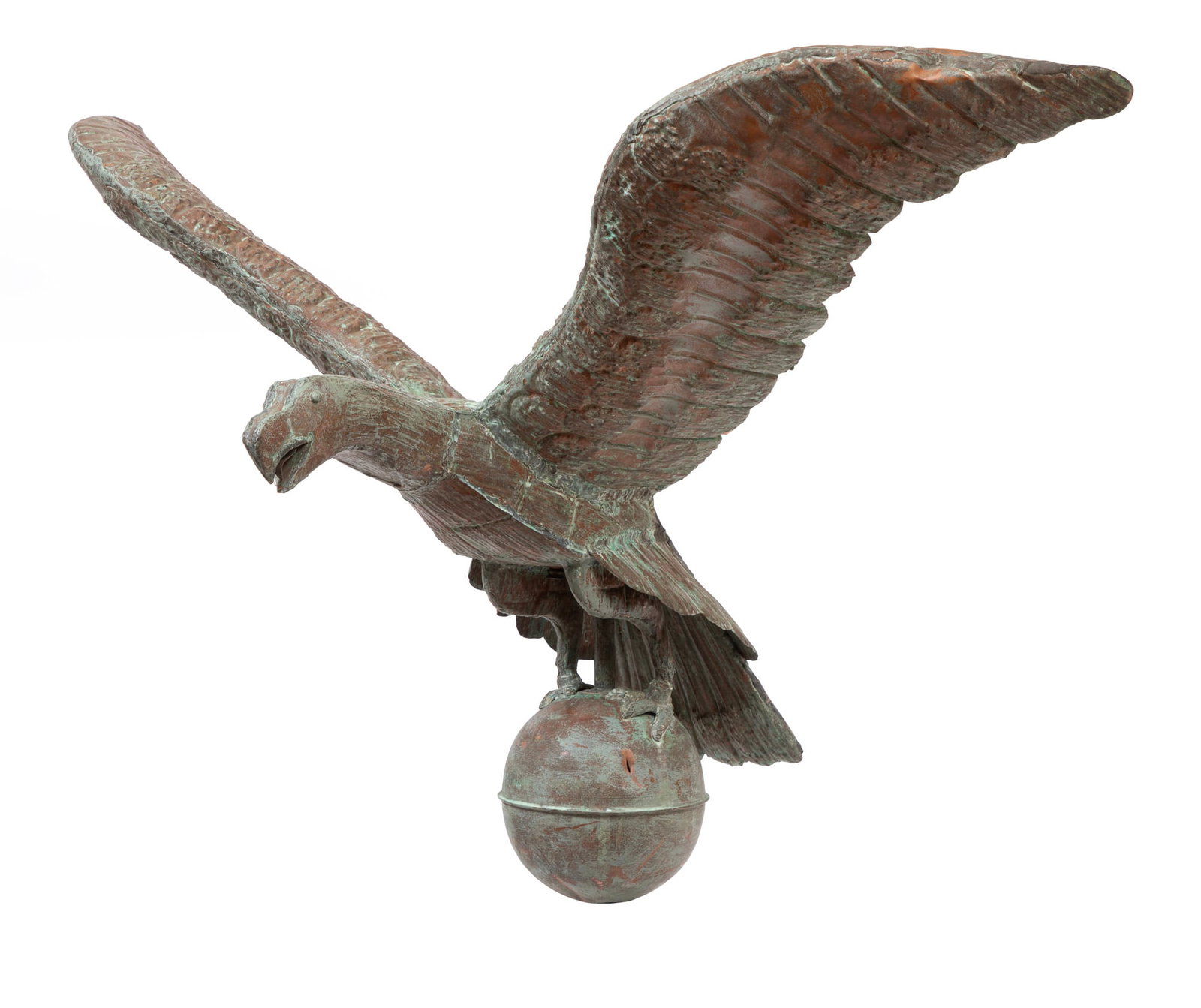 Antique American Copper Eagle Weathervane (1 of 5)