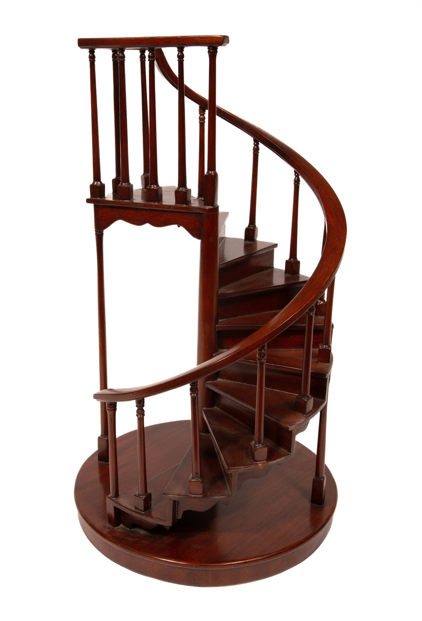 Architectural Model of a Staircase by Maitland Smith: Architectural Model of a Staircase by Maitland Smith, h. 24 in., dia. 14 in.