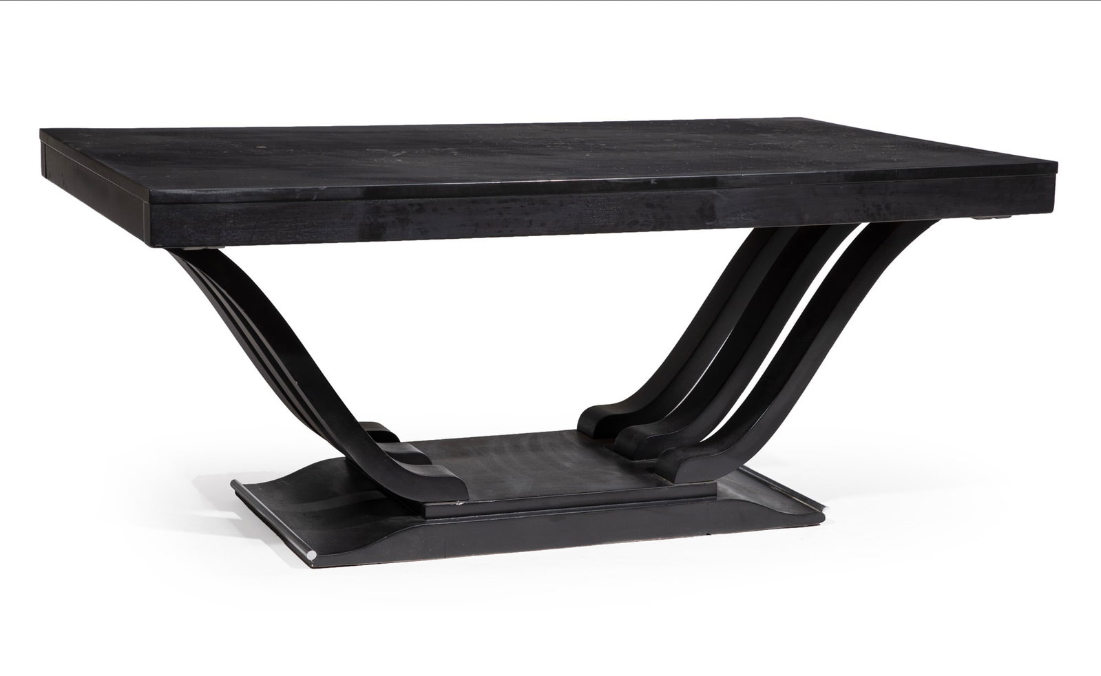 Contemporary Art-Deco Style Ebonized Dining Table (1 of 3)