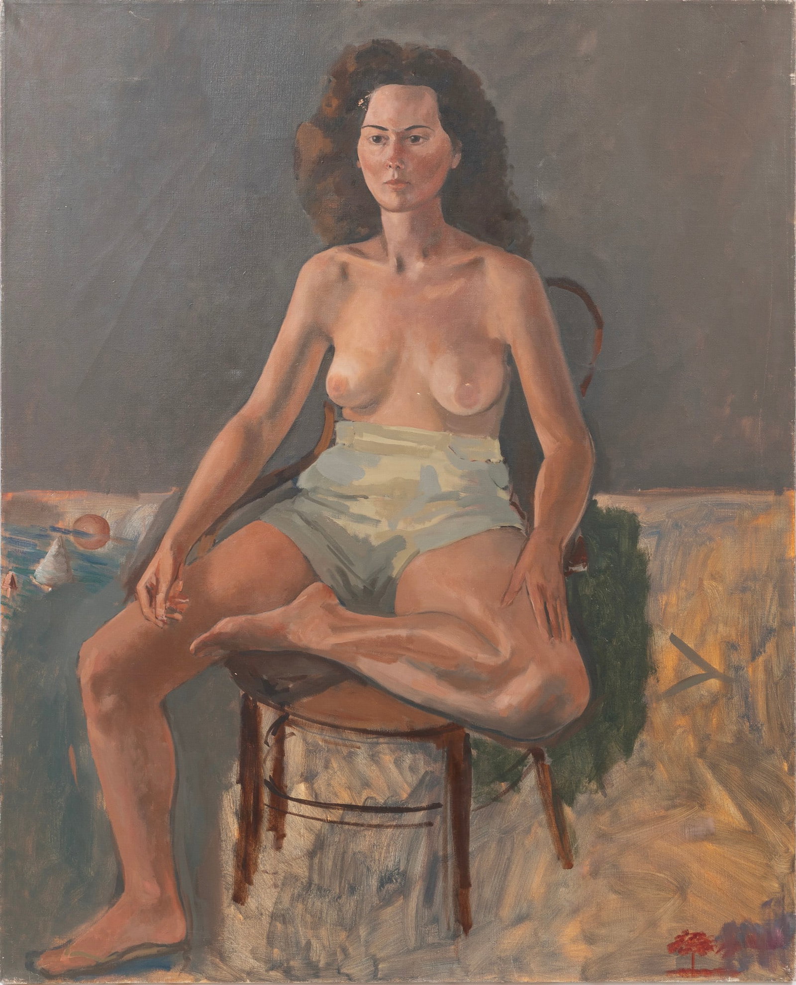 Jean Seidenberg, Slidell Visitor, oil on canvas (1 of 3)