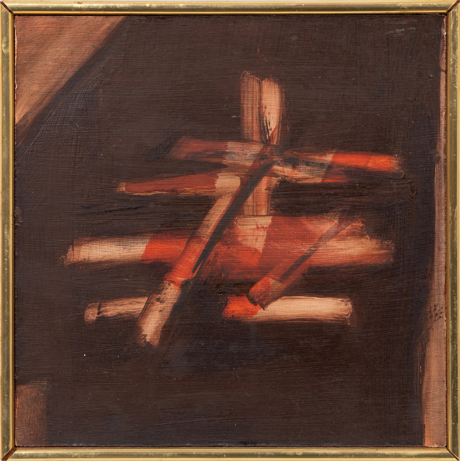 Mildred Wohl, Little One No. 18, oil on masonite (1 of 2)