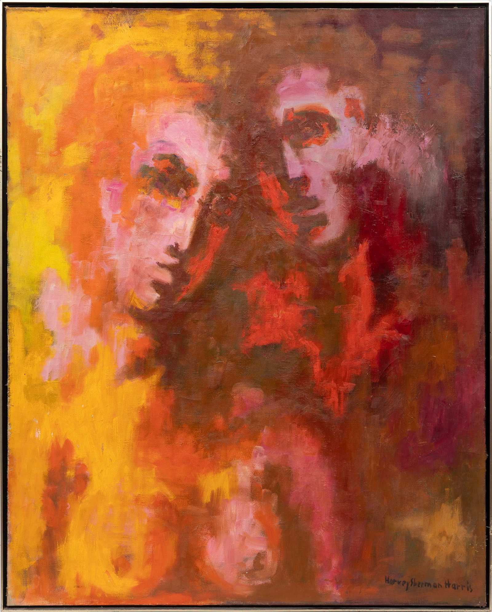 Harvey Sherman Harris, Lovers, 1960/1964, oil on canvas (1 of 3)