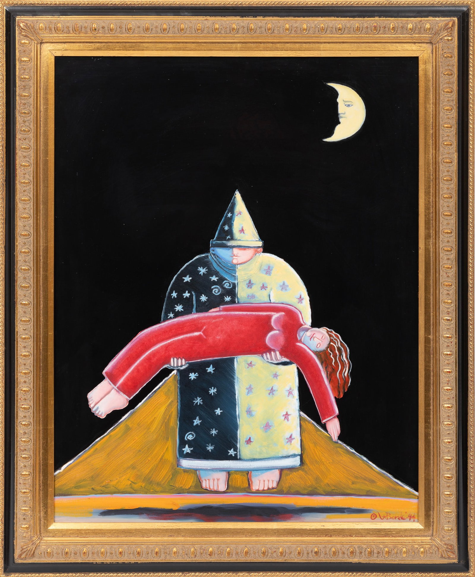Martin Laborde, Saharazod Told her Tale of Sleeping in the Arms of the Desert Stars, 1994, oil on (1 of 3)