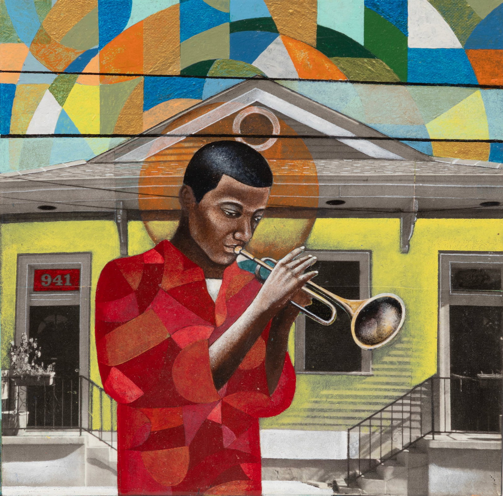 Carl Joe Williams, Urban Series II, 2012, mixed media collage on gallery-wrapped canvas (1 of 2)