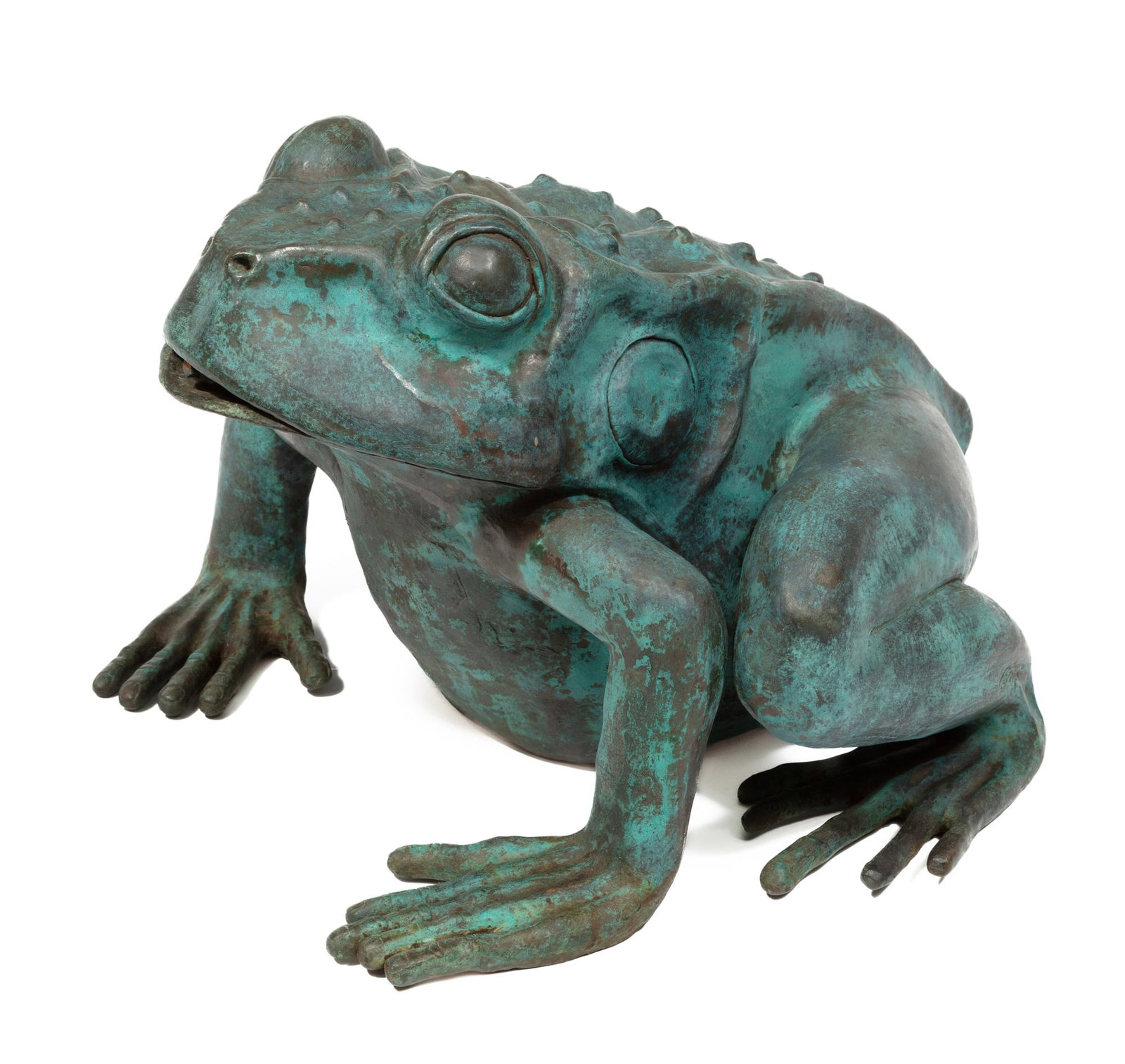Rare Frank Fleming, Frog with Human Hands Bronze Fountain (1 of 12)