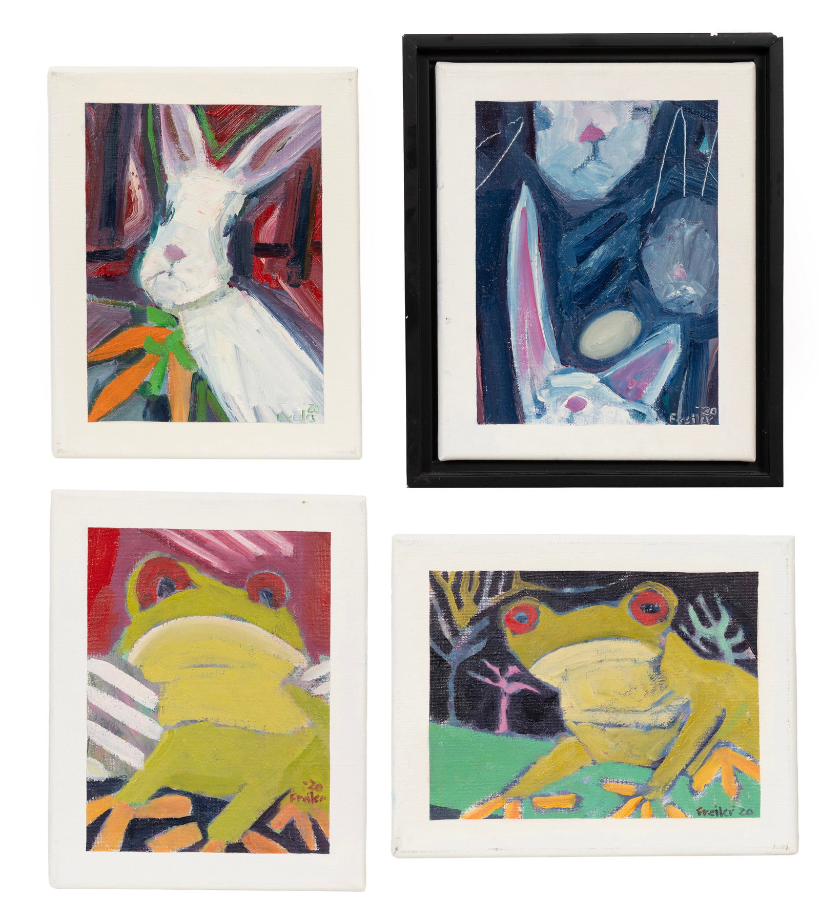Dale Freiler, Group of Four Acrylics on Canvas (1 of 7)