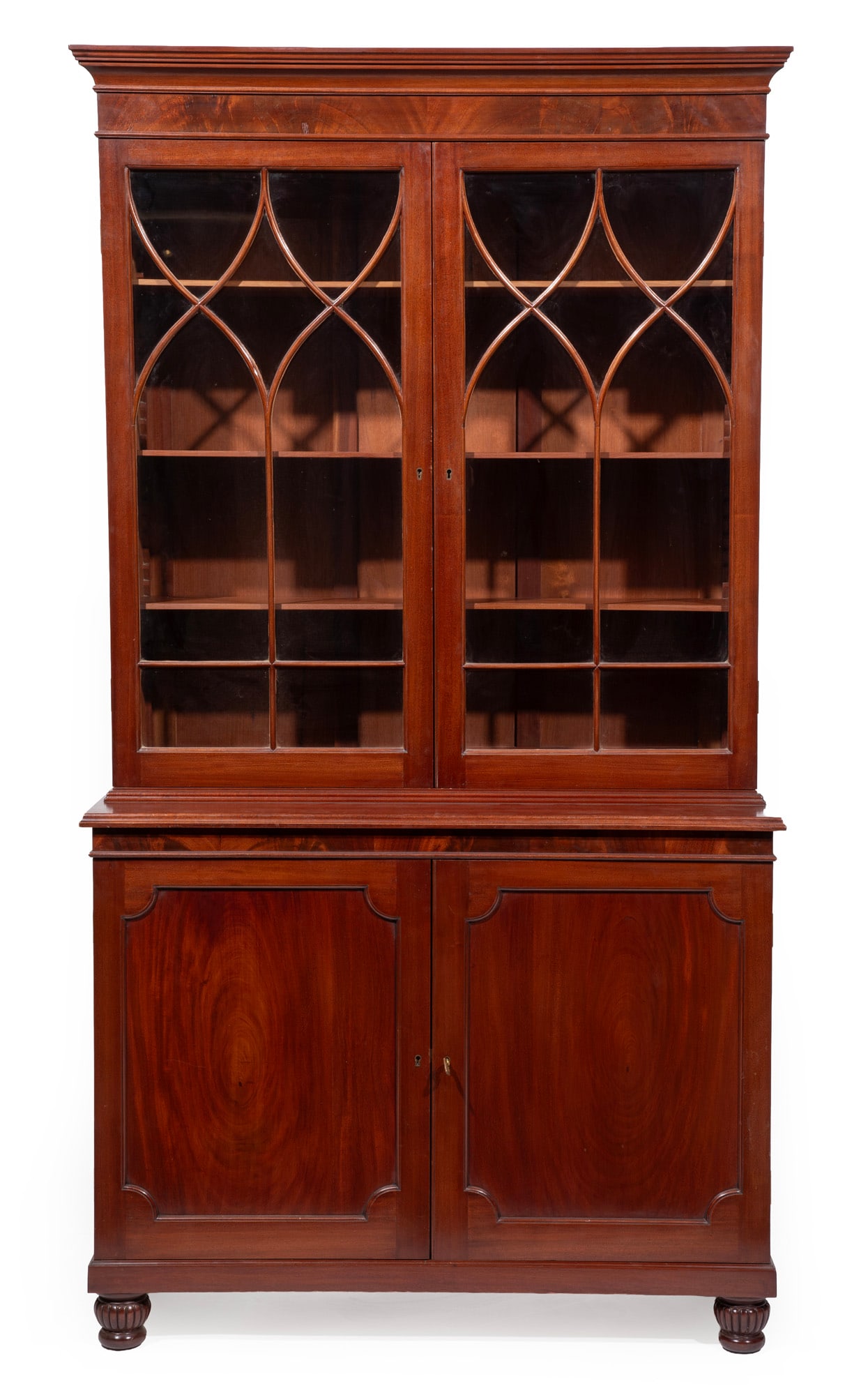 Ruppert Kohlmaier Sr., New Orleans Georgian-Style Mahogany Bookcase (1 of 4)
