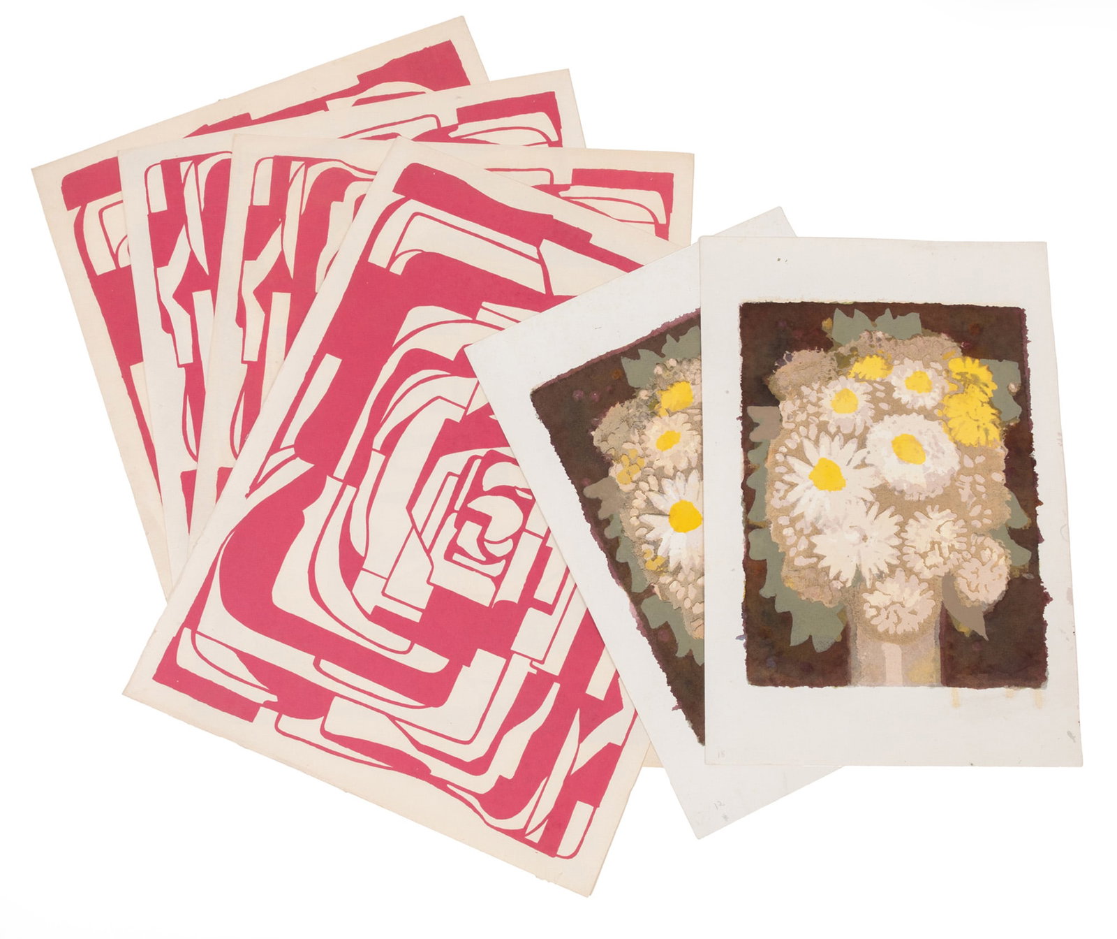 Virginia Barnes, Group of Sixteen Works on Paper (1 of 5)