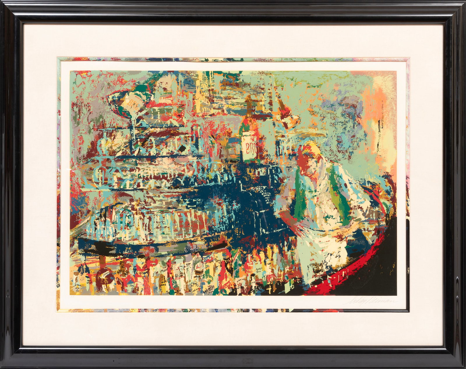 LeRoy Neiman, The Mixologist, 1983, color serigraph: LeRoy Neiman American/New York, 1921-2012 ?The Mixologist? color serigraph 1983, pencil-signed, dated and inscribed ?artist proof? lower margin, printed by Styria Studio, New York, NY, published by Kn
