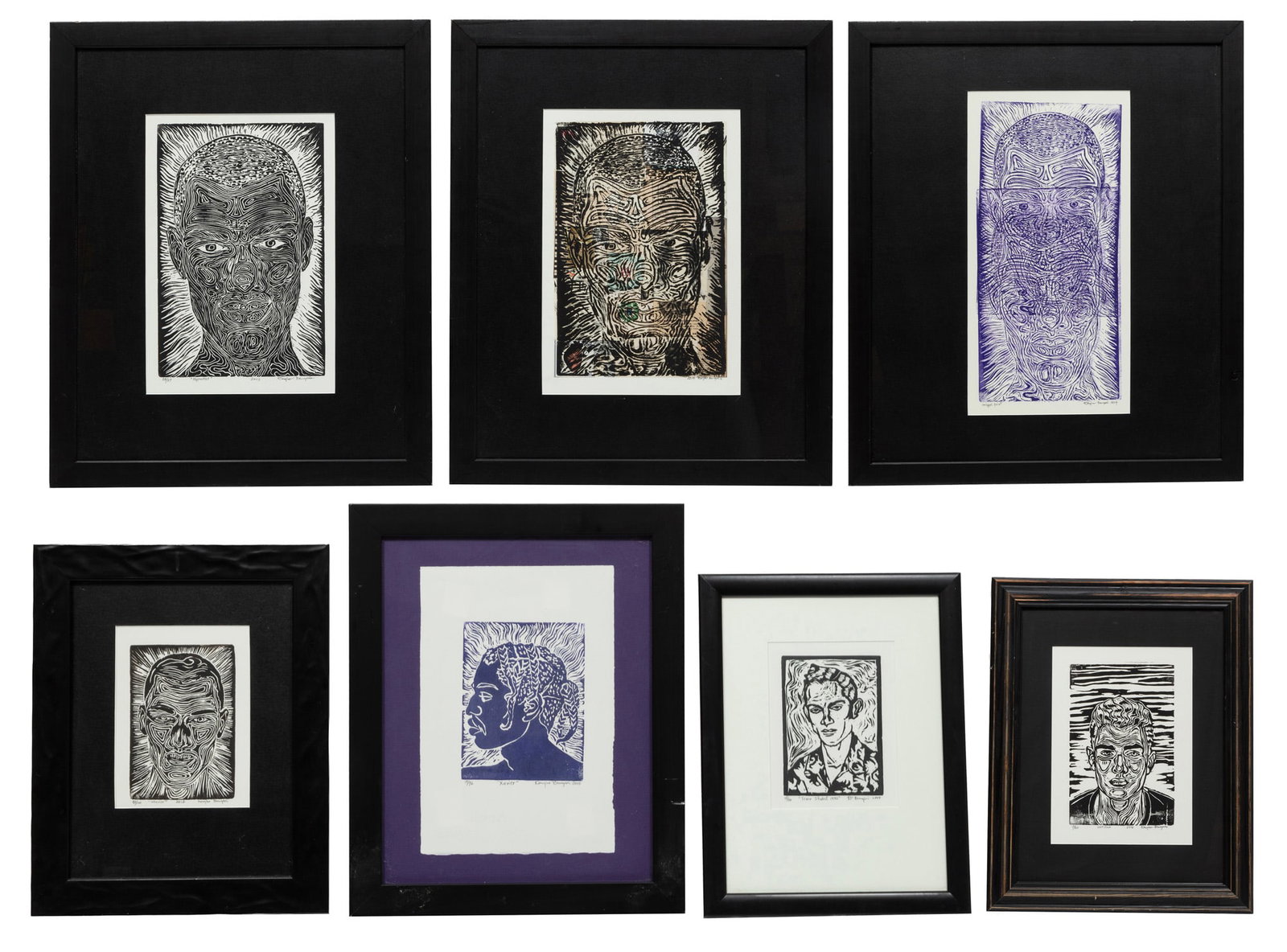 Douglas Bourgeois, Group of Seven Woodblock Prints (1 of 14)