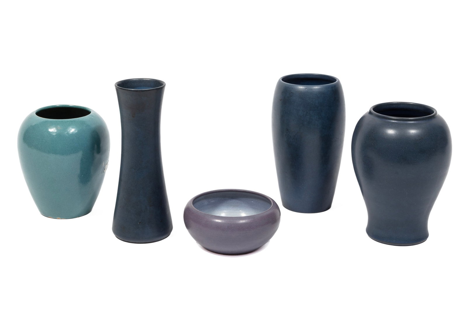 Five Marblehead Art Pottery Vases (1 of 9)