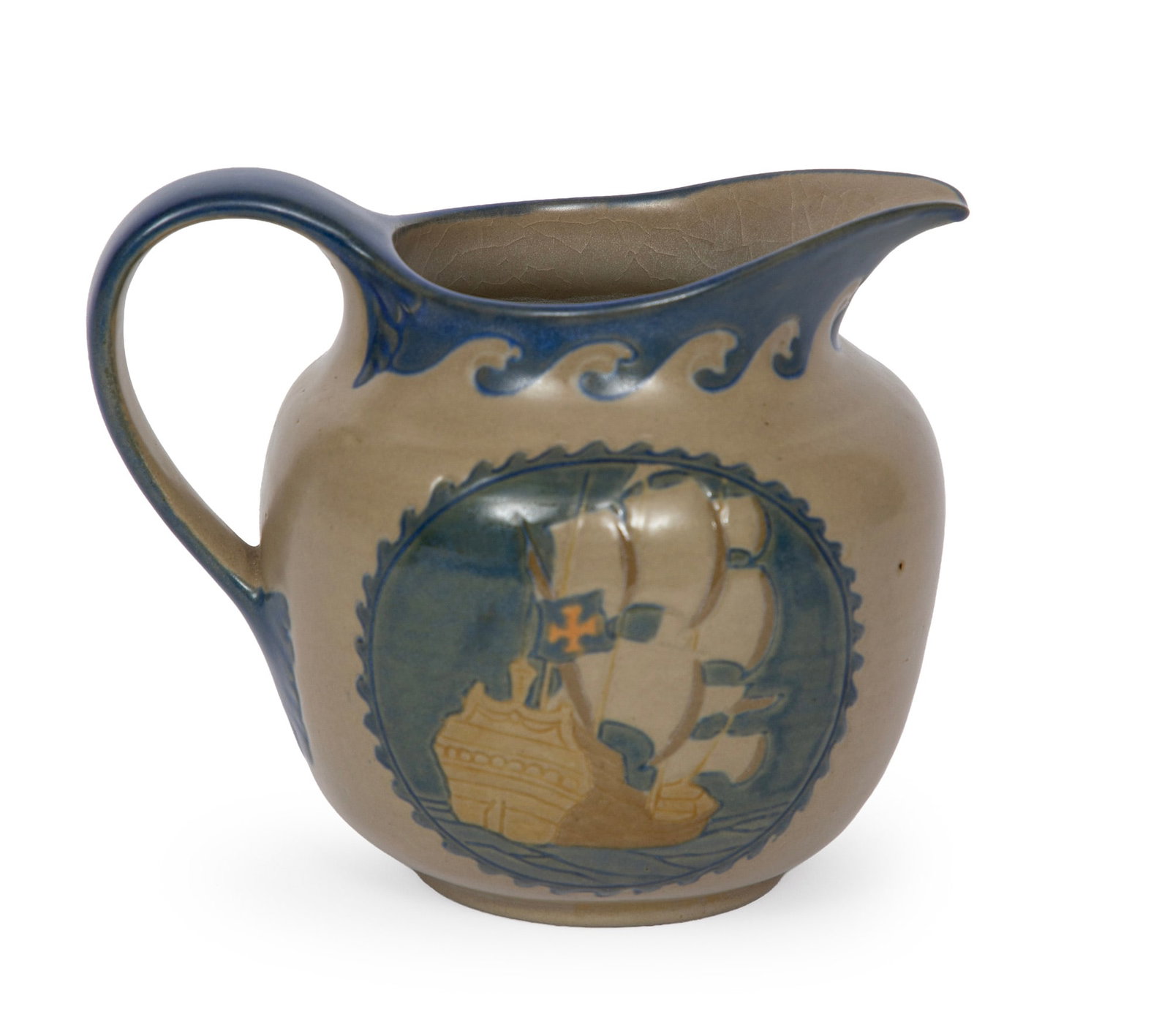 Antique Marblehead Art Pottery Pitcher (1 of 5)