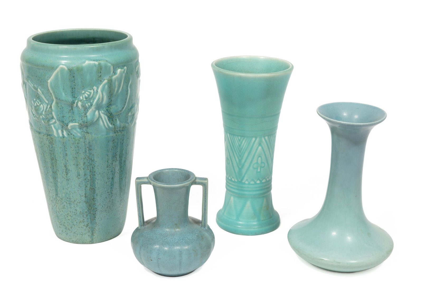 Four Rookwood Art Pottery Vases (1 of 9)