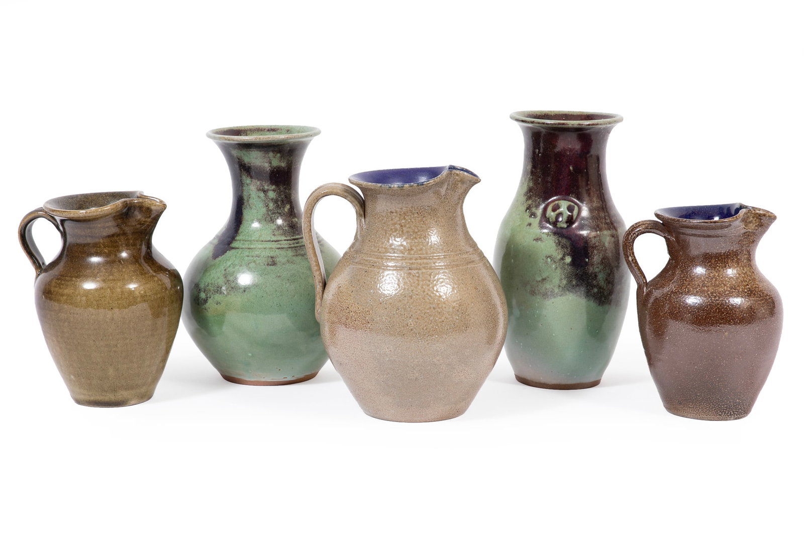 Five Jugtown Art Pottery Vases and Pitchers (1 of 10)