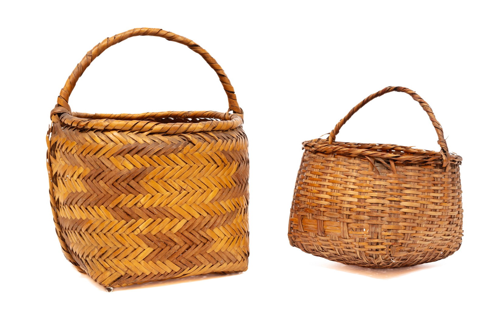 Two Indigenous Handled Baskets - 2