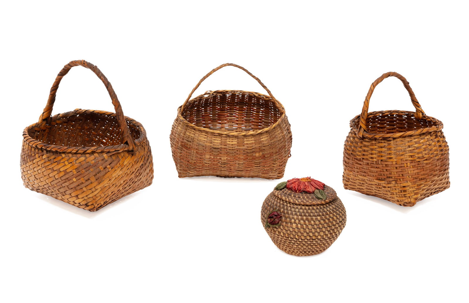 Four Indigenous-Made Baskets (1 of 6)