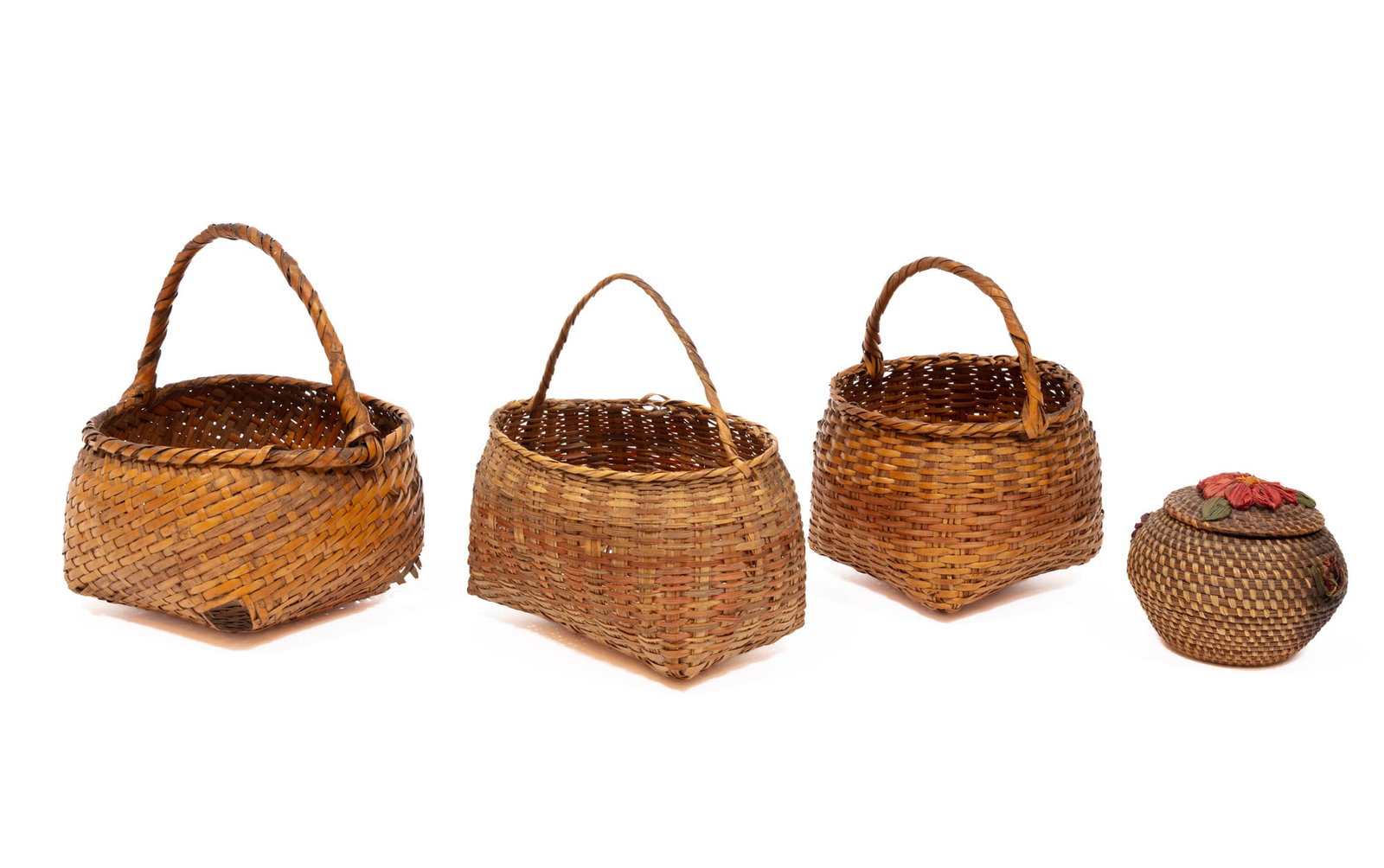 Four Indigenous-Made Baskets - 3