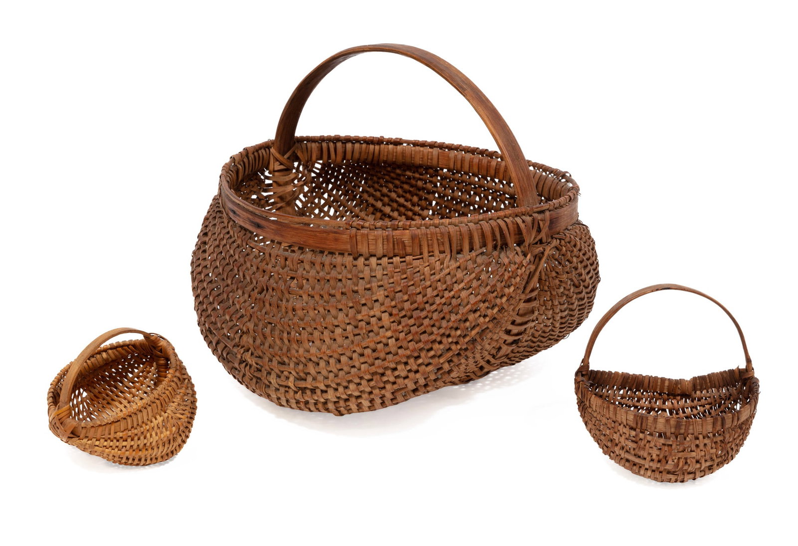 Two Buttocks Baskets and a Wall Pocket (1 of 4)