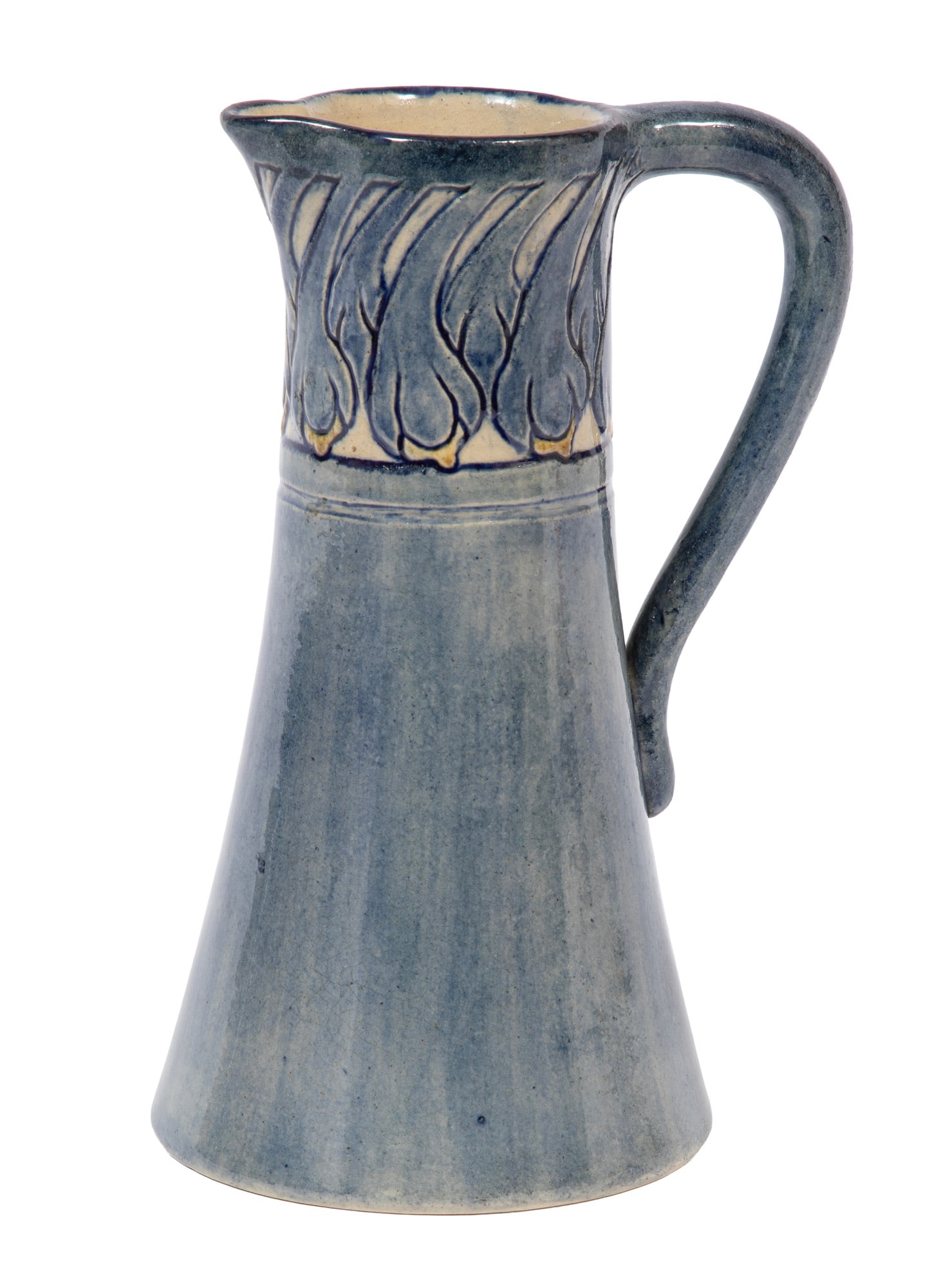 Newcomb College Art Pottery High Glaze Pitcher decorated by May Louise Dunn (1 of 4)