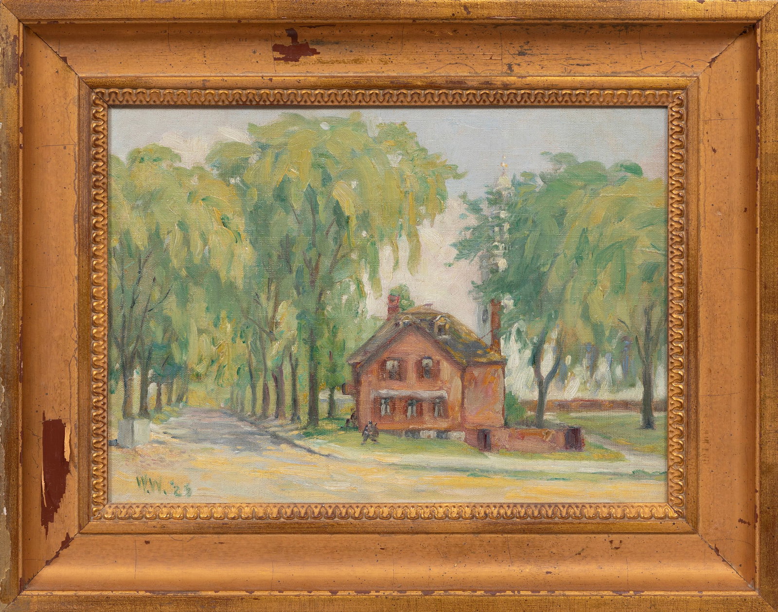 William Woodward, Biloxi House, 1923 oil on canvas laid on board (1 of 5)